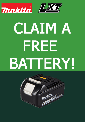 Makita Free Battery Promotion