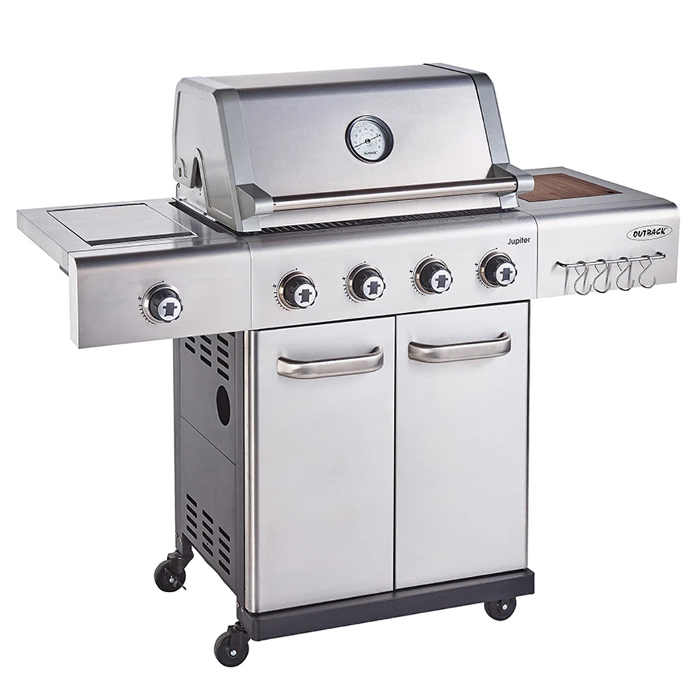 Image of OUTBACK Jupiter 4 Burner Stainless Steel Hybrid Gas BBQ