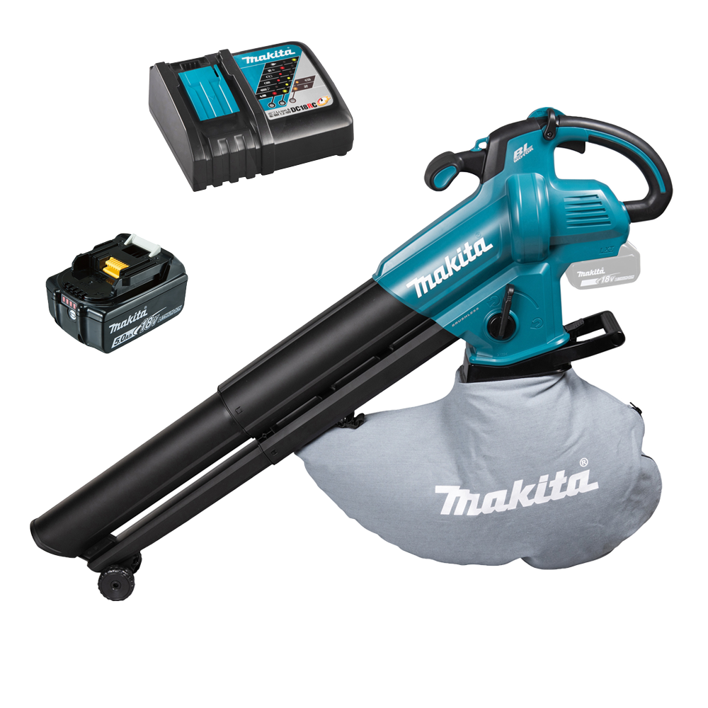 Image of MAKITA DUB187 18v LXT Cordless Leaf Blower Vacuum-1 x 5amp Battery & Charger